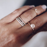 Jade Petite Ring med svarta diamanter
