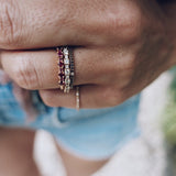Mini Brigitte Ring med Rubiner