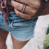 Mini Brigitte Ring med Rubiner
