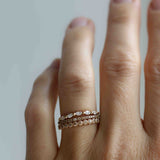 Jade Petite Ring with Chocolate Diamonds