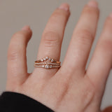Jade Petite Wave Half Ring