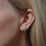 Vintage Diamond Huggie