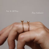 Tiny Solitaire Ring