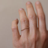 Jade Petite Wave Half Ring