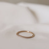 Jade Petite Wave Half Ring