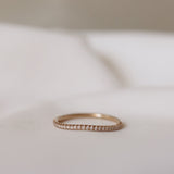 Jade Petite Wave Half Ring