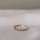 Mini Brigitte Ring with Champagne Diamonds