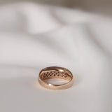 Nonna's Thick Dome Ring with Dark Chocolate Diamonds