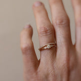 Jade Petite Wave Half Ring