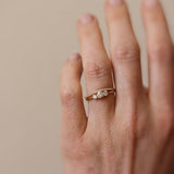 Jade Petite Wave Half Ring