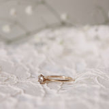 Solitaire Petite Ring with Champagne Diamond