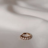 Vintage Diamond Huggie