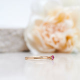 Finished: Not So Tiny Diamond Ring with a Hot Pink Sapphire