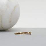 Finished: Not So Tiny Sparkle Ring with an Olive Green Sapphire, Chocolate Diamonds and a Diamond TWVS