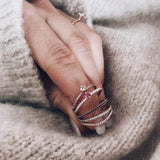 Jade Petite Wave Half Ring