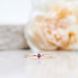 Finished: Not So Tiny Diamond Ring with a Light Pink Sapphire