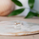 Klassiska Diamantsolitärörhängen