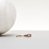 Finished: Elise Ring with Light Pink Morganite and Champagne Diamonds