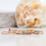 Finished: Lily Tiny Drop Ring with a Yellow Sapphire Drop