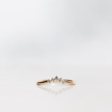 Five Diamond Triangle Ring