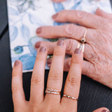 Brigitte Ring with Chocolate Diamonds and Champagne Diamonds