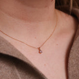 Finished: Simple Solitaire Pendant with Light Pink Morganite