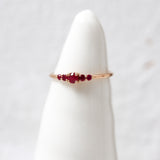 Finished: Mini Elise Ring with Rubies