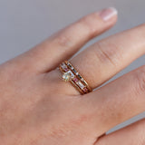 Finished: Not At All Tiny Ring with Light Yellow Sapphire