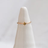 Finished: Not At All Tiny Ring with Light Yellow Sapphire