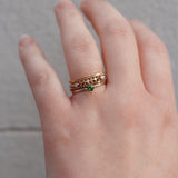 Finished: Not At All Tiny Ring with Green Tourmaline