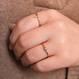 Finished: Mini Elise Ring with Lavender Sapphire and Chocolate Diamonds