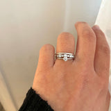 Finished: Not At All Tiny Diamond Ring in White Gold