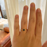 Finished: Solitaire Petite Ring with 0.38 CT Black Diamond