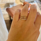 Finished: Gilda Ring with Chocolate Diamond Gradient