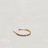 Finished: Jade Hoop with Black Diamonds