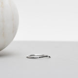 Finished: Jade Petite Wave Enough Ring in White Gold with Black and White Diamonds