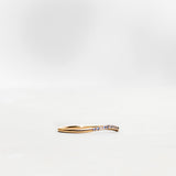 Finished: Jade Petite Wave Enough Ring with Light Blue Sapphires and Diamond TWVS