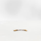 Finished: Jade Petite Wave Enough Ring with Light Blue Sapphires and Diamond TWVS