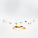 Finished: Jade Petite Wave Enough Ring with Chocolate Diamonds and one Diamond