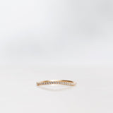 Finished: Jade Petite Wave Half Ring with Diamonds