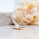 Finished: Lily Tiny Drop Ring with a Yellow Sapphire Drop