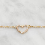 Maya Heart Frame Bracelet