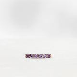 Finished: Mini Angel Ring in Rose Gold with Lavender Sapphires