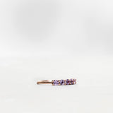 Finished: Mini Angel Ring in Rose Gold with Lavender Sapphires