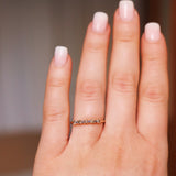 Finished: Mini Brigitte Ring with Chocolate Diamonds and Dark Blue Sapphires