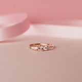 Finished: Elise Ring with a Light Pink Morganite and Diamonds TWVS