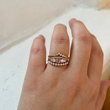 Finished: Elise Ring with a Light Pink Morganite and Diamonds TWVS