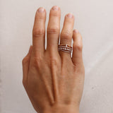 Finished: Jade Petite Wave Half Ring