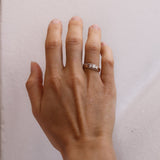 Finished: Jade Petite Wave Half Ring