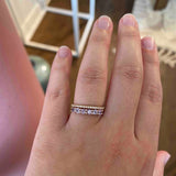 Finished: Mini Angel Ring in Rose Gold with Lavender Sapphires